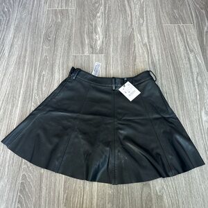 NEW WITH TAG Zara Vegan Leather Skirt